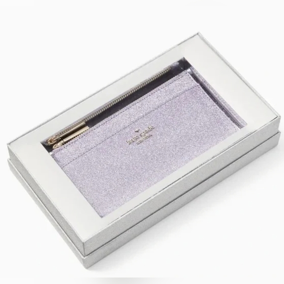 kate spade Bags Kate Spade Boxed Large Tinsel Slim Card Holder In